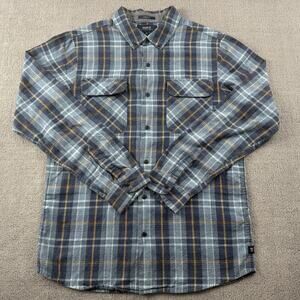 Roark Shirt Adult Medium Check Button Up Long Sleeve Flannel Casual Men's